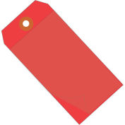 4-3/4"x2-3/8" Self Laminating Tags, Red, 100 Pack