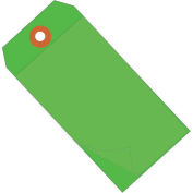 4-3/4"x2-3/8" Self Laminating Tags, Green, 100 Pack