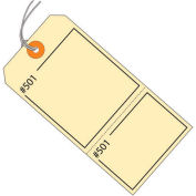 4-3/4"x2-3/8" Consecutively Numbered Claim Tag, Pre-Strung Manila, 1000 Pack