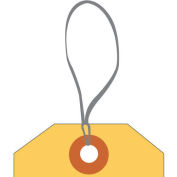 9" Elastic Loop for Shipping Tag, 1000 Pk