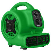 Mini Air Mover w/Daisy Chain & 3-Hour Timer, 4 Positions 3 Speeds 1/5 HP