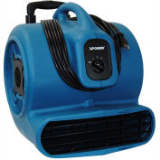 Stackable Air Mover W/ Telescopic Handle & Wheels, 3 Speeds 3/4 HP