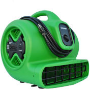 Stackable Air Mover W/ GFCI Outlet For Daisy Chain 4 Positions 3 Speeds 1/3 HP