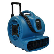 Stackable Air Mover W/ Telescopic Handle & Wheels, 3 Speeds 1 HP