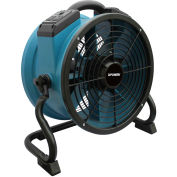 Stackable Variable Speed Axial Fan W/ Built-In Power Outlets For Daisy Chain, 1/4 HP