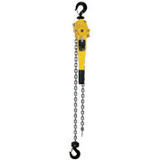 OZ Lifting Lever Hoist With Std. Overload Protection 1-1/2 Ton Cap. 5' Lift