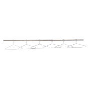 Global Industrial Coat Hangers Chrome Plated, 6/Pk