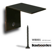 Baseboarders® Wall Bracket With One No. 6 Screw, Alternative Installation Method