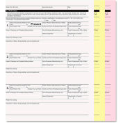 PM Company Digital Carbonless Paper 59106, 8-1/2" x 11", White/Canary/Pink, 2505/Carton