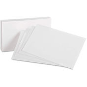 Oxford UnRule Index Cards 40, 4" x 6", White, 100/Pack