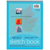 Pacon Artist's Sketch Book 103207, 9" x 12", White, 30 Sheets/Pad