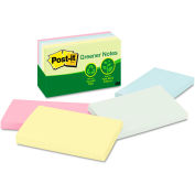 Post-it Greener Notes Recycled Pastel Notes 655RPA, 3" x 5", 100 Sheets, 5/Pack