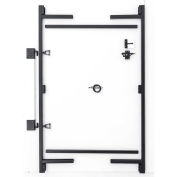Adjust-A-Gate Contractor Series Adjustable Steel Gate Frame 3 Rail Kit 36-60"W x 60"H, Gray, AG36-3