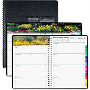 House of Doolittle Recycled Gardens of the World Weekly/Monthly Planner, 10 x 7, Black, 2024