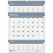 House of Doolittle Recycled Bar Harbor Three-Months-per-Page Wall Calendar, 15.5 x 22, 2023-2025