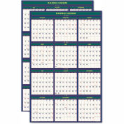 House of Doolittle Recycled Four Seasons Reversible Business/Academic Calendar, 24 x 37, 2023-2024