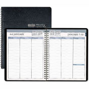 House of Doolittle Recycled Weekly Appointment Book, Ruled without Times, 8.75 x 6.88, Black, 2024