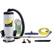 ProTeam® 6 Qt. QuietPro BP HEPA Backpack Vac w/14" Floor Tool, Telescoping Wand Kit