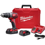 Milwaukee M18 Compact 1/2" Hammer Drill/Driver Kit, 2607-22CT