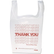 Plastic Bag "Thank You" With Handles 11-1/2" x 6-1/2" x 21" 12.5 Micron - 900 Pack