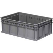 Akro-Mils Multi-Load Tote, 23-5/8"L x 15-3/4"W x 8-21/32"H, Gray