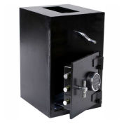 Wilson Safe Depository Safe, Electronic Lock, 19-1/2"W x 15"D x 27"H, Black