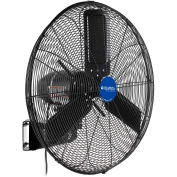 Outdoor Oscillating Wall Mounted Fan, 24" Diameter, 3/10HP, 7700CFM