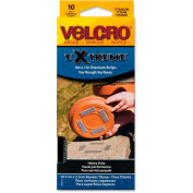 VELCRO Brand Extreme Indoor/Outdoor Hook and Loop Fasteners, 1 x 4 Strips, 10/Pack