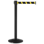 Crowd Control Stanchion With 7-1/2' Yellow/Black Belt - Pkg Qty 2