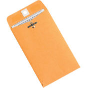 Kraft Clasp Envelopes, 4" x 6-3/8", 1000 Pack, EN1014