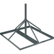 Non-Pentrating Roof Mount, 1.25" OD, Gray