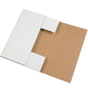 14 1/8"x8-5/8"x2" White Easy-Fold Mailer - Pkg Qty 50