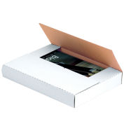9-5/8"x6-5/8"x3-1/2" White Easy-Fold Mailer - Pkg Qty 50