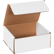 7"x6"x3" White Corrugated Mailer - Pkg Qty 50