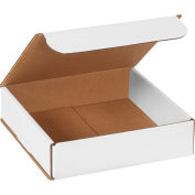 8"x8"x2" White Corrugated Mailer