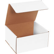 8"x7"x4" White Corrugated Mailer - Pkg Qty 50