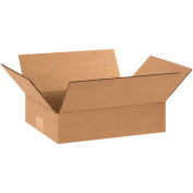 12" x 8" x 3" Flat Corrugated Boxes - Pkg Qty 25