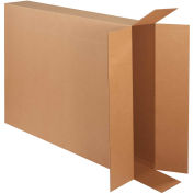 Side Loading Cardboard Corrugated Boxes, 40" x 8" x 50", Kraft - Pkg Qty 5