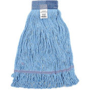 Looped Mop Head, Blue, Wide Band, Large
