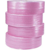 Non-Perforated Anti-Static Bubble Roll 12" x 750' x 3/16", Pink, 4/PACK, BW316S12AS