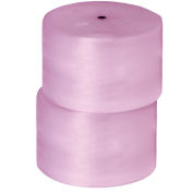 Non-Perforated Anti-Static Bubble Roll 24" x 750' x 3/16", Pink, 2/PACK, BW316S24AS