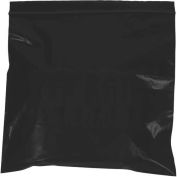 2 Mil Reclosable Bags, 12"x15", Black, 1000 Pack