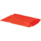 15"x18" Flat Poly Bags, 2 Mil, Red, 1,000 Pack