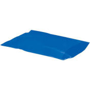 15"x18" Flat Poly Bags, 2 Mil, Blue, 1,000 Pack