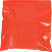 2 Mil Reclosable Bags, 8"x10", Red, 1000 Pack