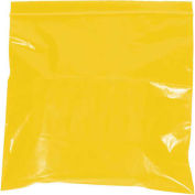 2 Mil Reclosable Bags, 8"x10", Yellow, 1000 Pack