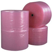 Perforated Anti-Static Bubble Roll 12" x 250' x 1/2", Pink, 4/PACK, BW12S12ASP