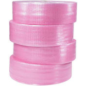 Non-Perforated Anti-Static Bubble Roll 12" x 250' x 1/2", Pink, 4/PACK, BW12S12AS