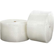 Non-Perforated Heavy Duty Bubble Rolls 24" x 250' x 1/2", Clear, 2/PACK, BWHD12S24