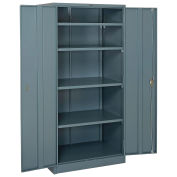 Assembled Storage Cabinet, 36x24x78, Gray